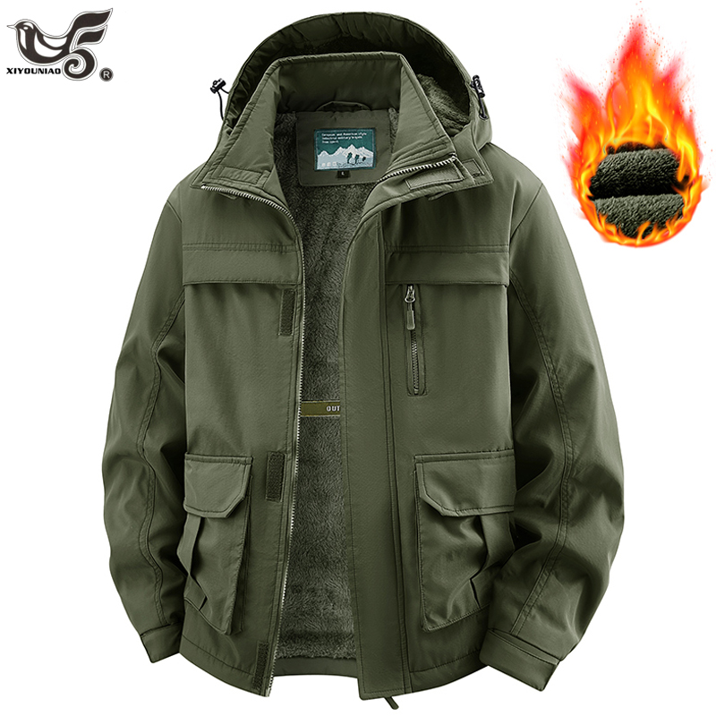 Varsity Jacket Wool - Veste d'hiver homme avec capuche doublure
