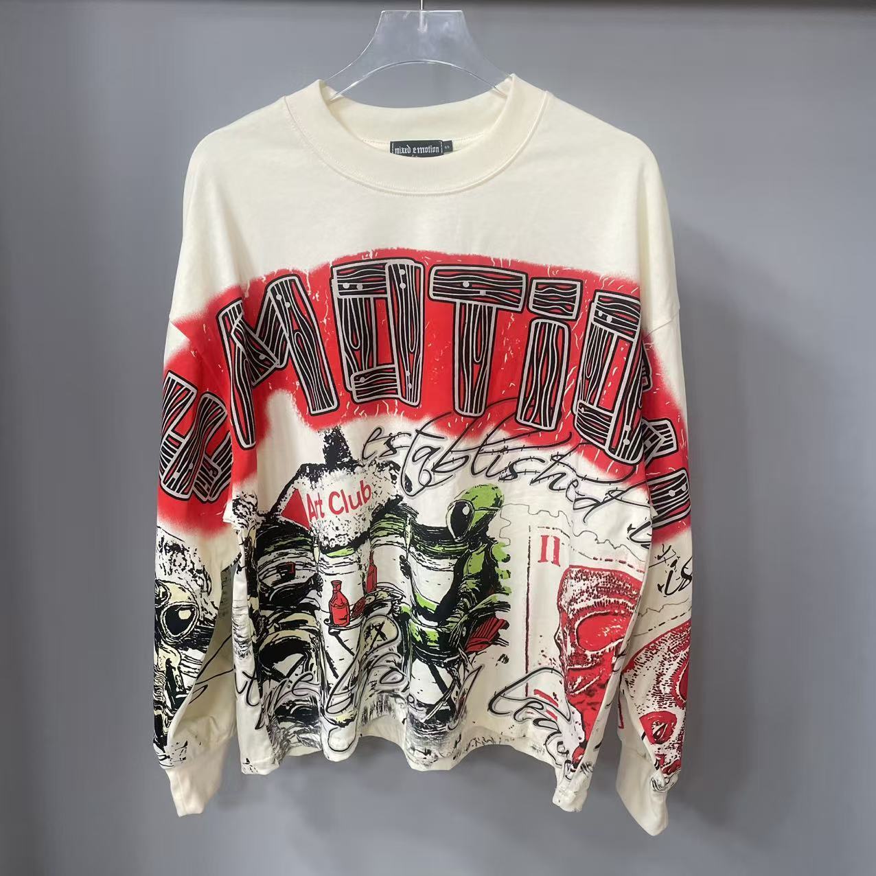 Vintage Fashion T Shirts - T-shirt à manches longues MIXED-EMOTION de