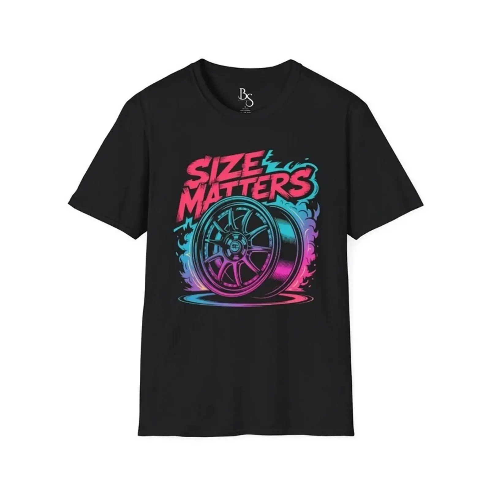 Vintage Fashion Wheel - Size Matters T-shirt Roue de Voiture