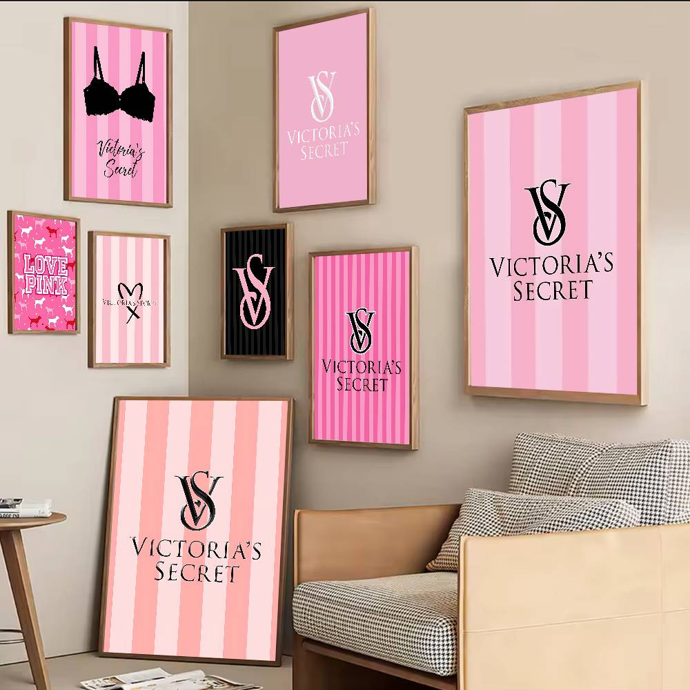 Vintage Fashion Wallpaper - Affiches vintage V-Victorias-Fashion-S-Secret, impressions sur papier