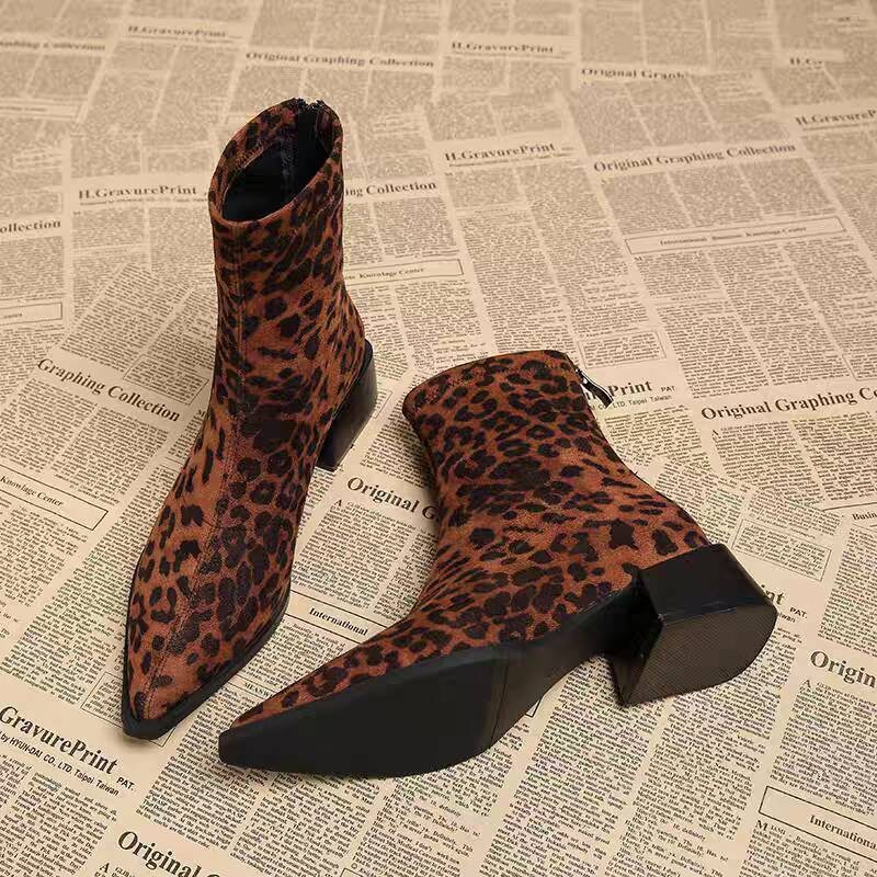 Vintage Fashion Ladies - Nouvelles bottines modernes à talon bas