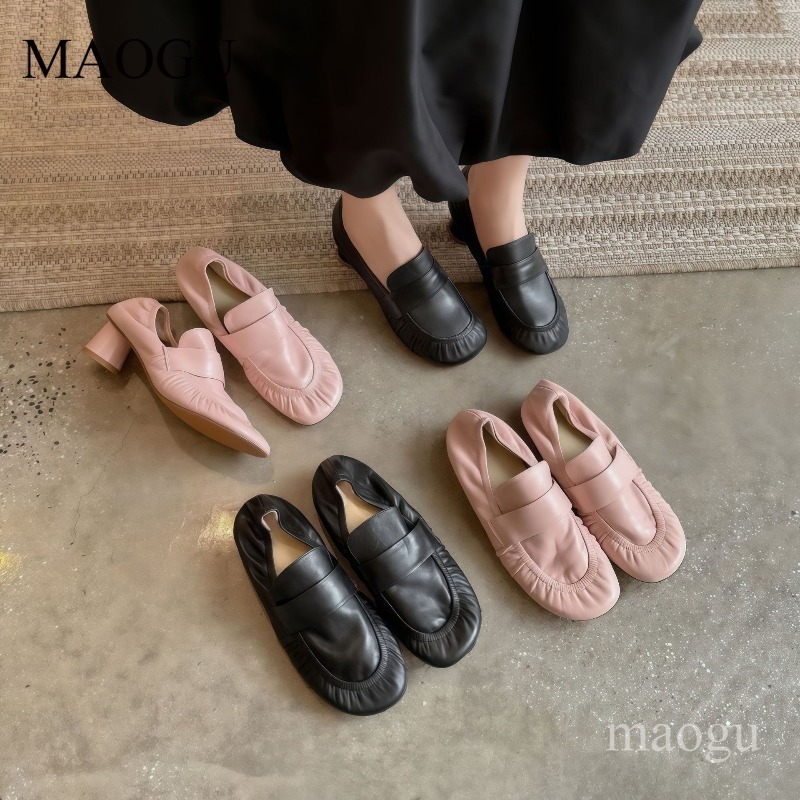 Vintage Fashion Ladies - Mocassins en cuir souple pour femmes,