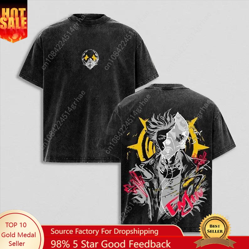 Vintage Fashion T Shirts - T-shirt vintage Gachiakuta Anime délavé, T-shirt