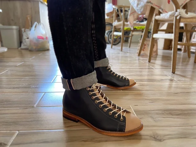 Vintage Fashion Trends - Bottes à outils hautes pour hommes,