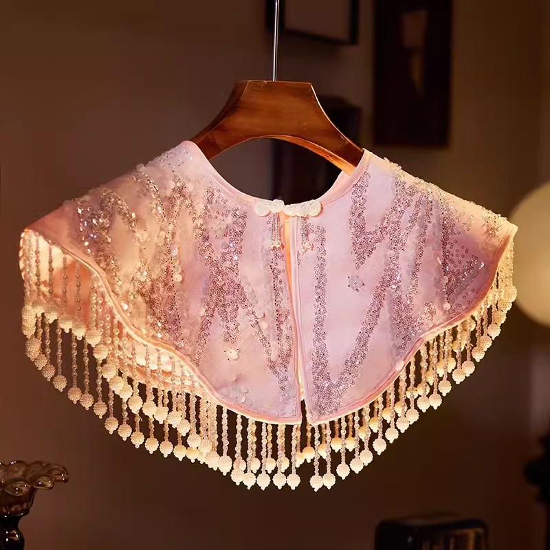 Vintage Fashion In Chinese - Femmes printemps été broderie luxe perle