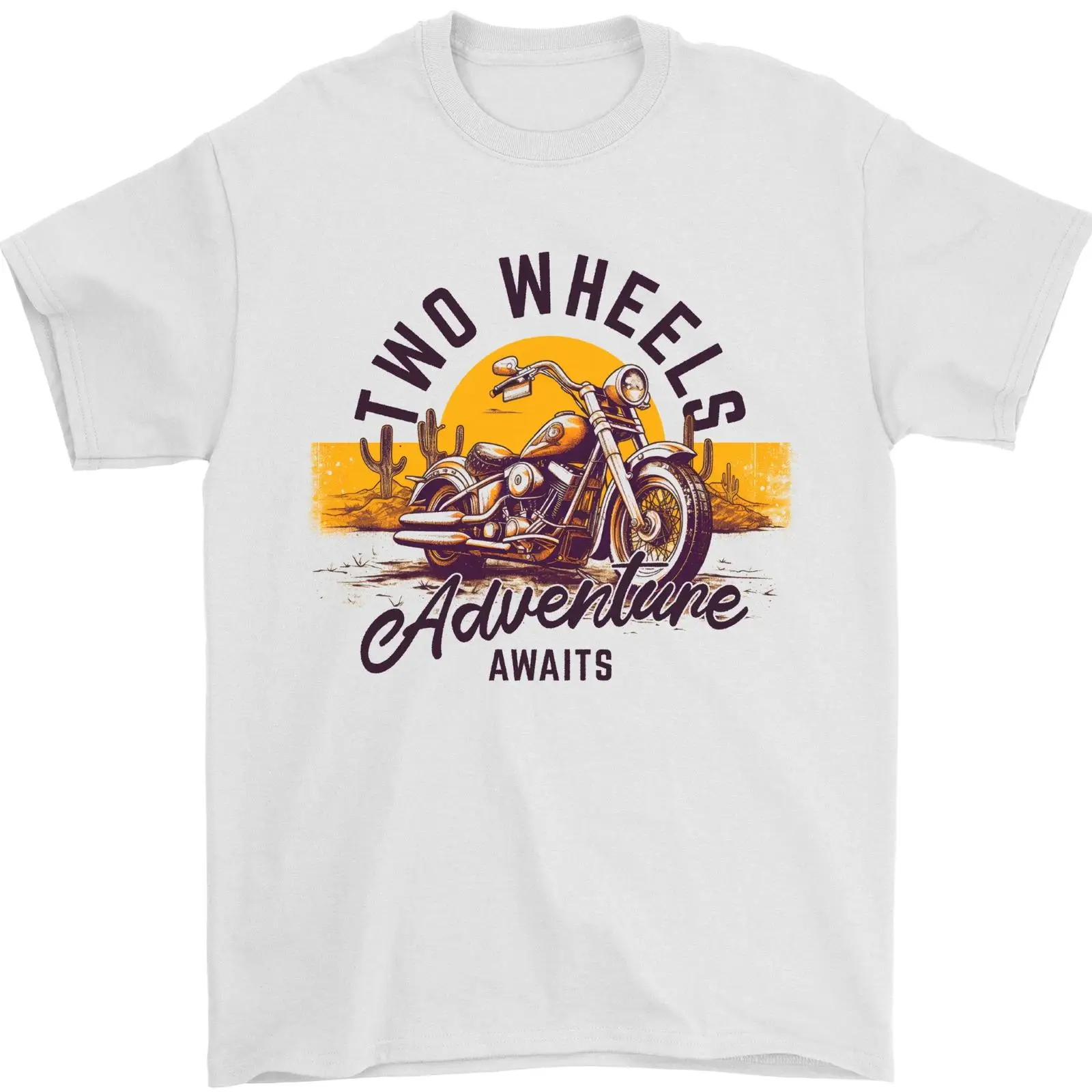 Vintage Fashion Wheel - T-shirt pour homme 2 Wheels Adventure