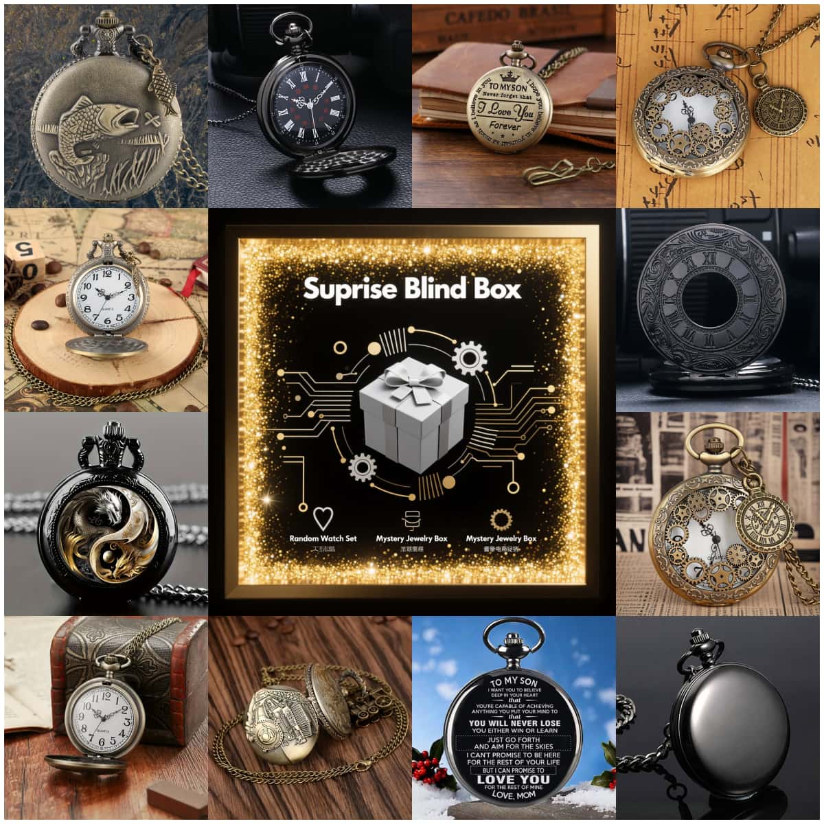 Montre mystère Surprise, boîte - Vintage Fashion Mens avis et prix