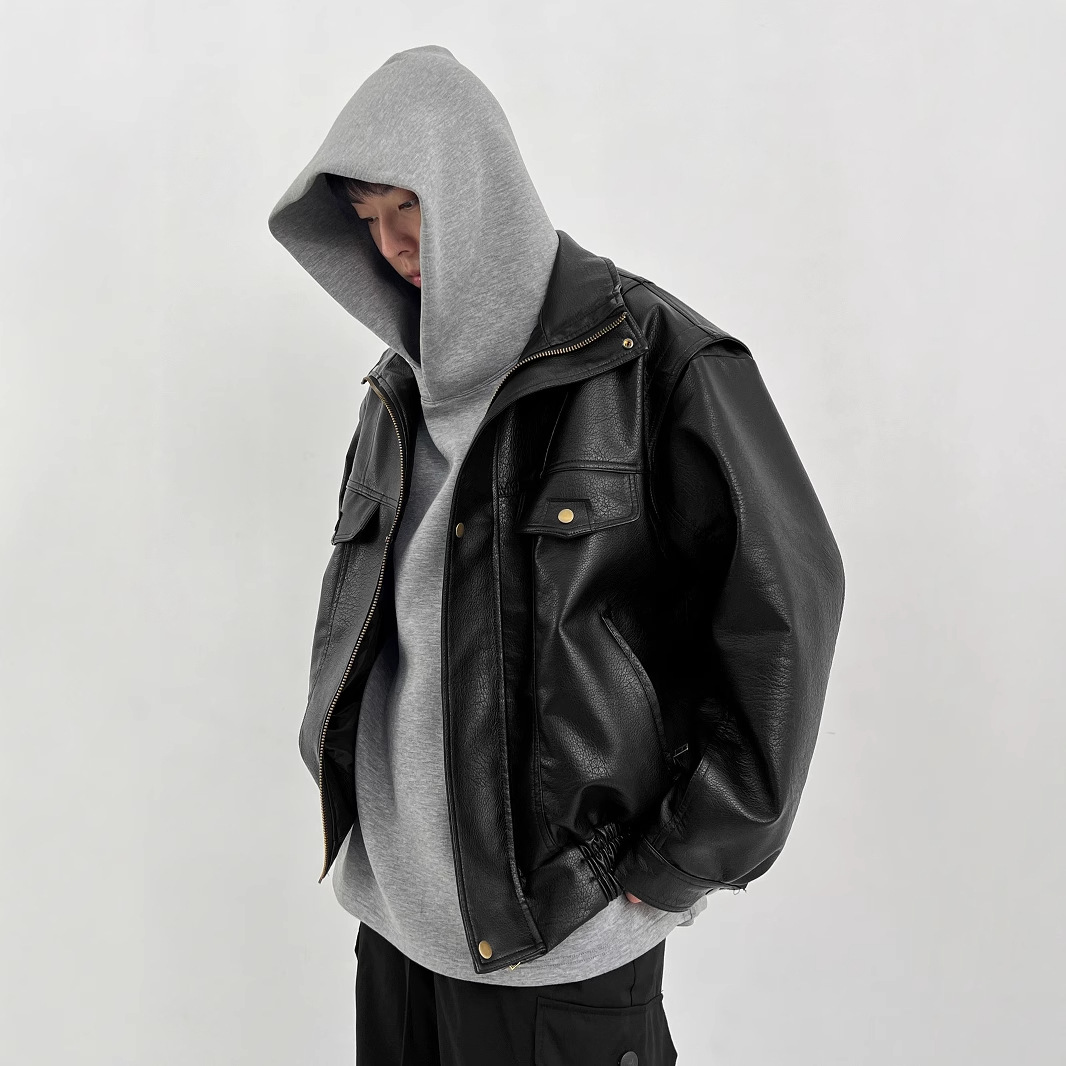 Veste de motard épaisse en cui - Vintage Windbreaker Nylon avis et prix