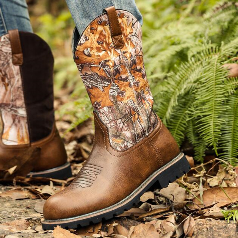 Bottes de cowboy à enfiler pou - Vintage Fashion Mens avis et prix