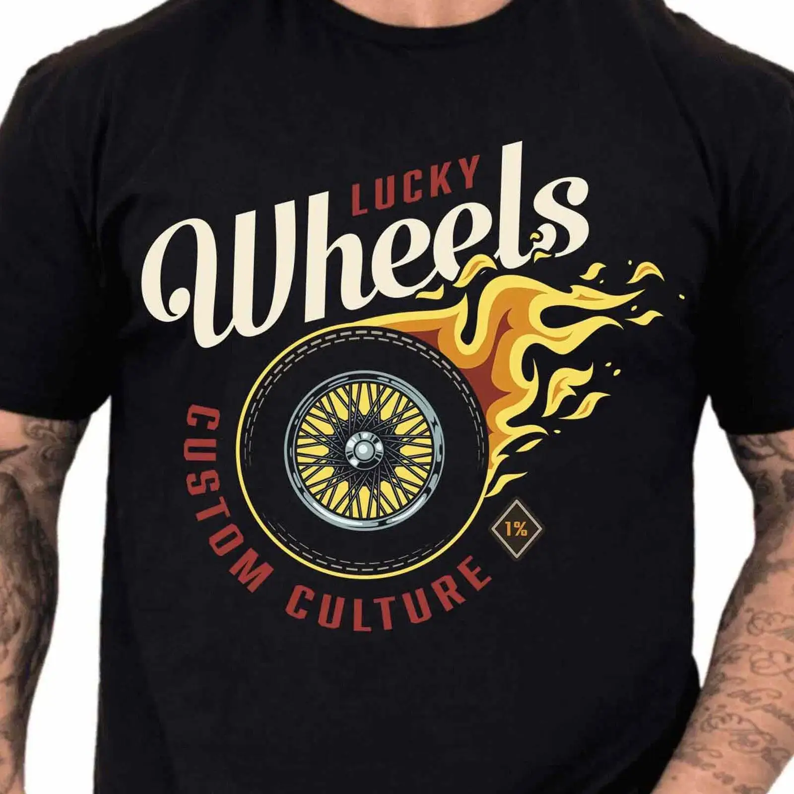 T-shirt personnalisé Lucky Whe - Vintage Fashion Wheel avis et prix
