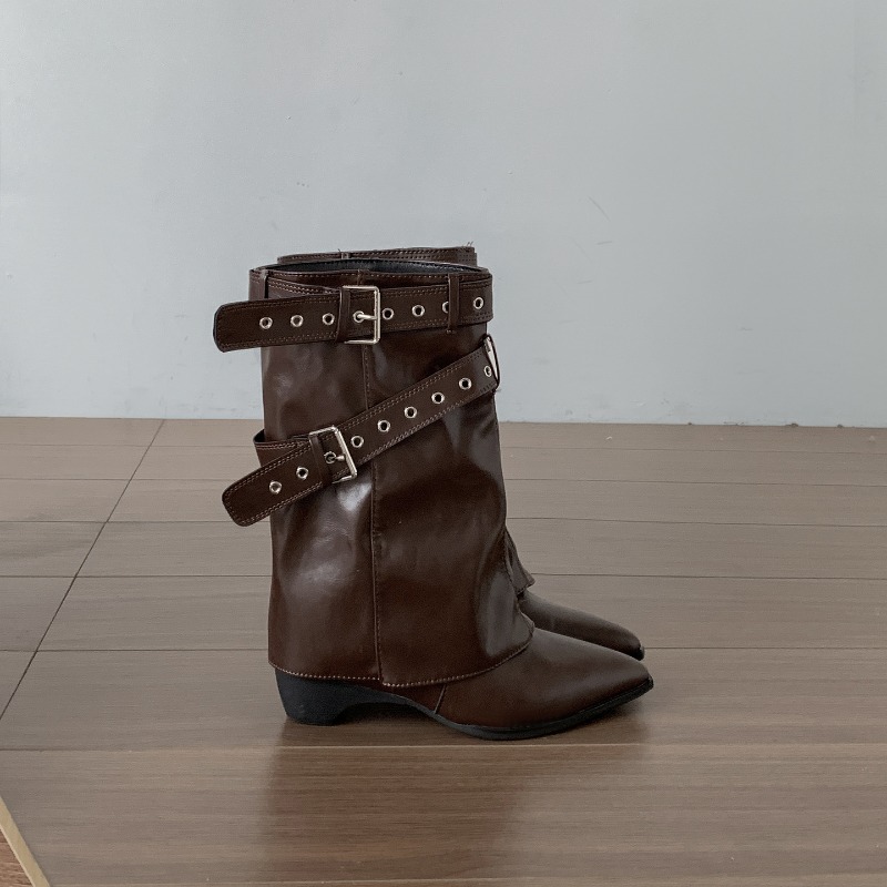 Bottes à talon épais pour femm - Vintage Fashion Ladies avis et prix