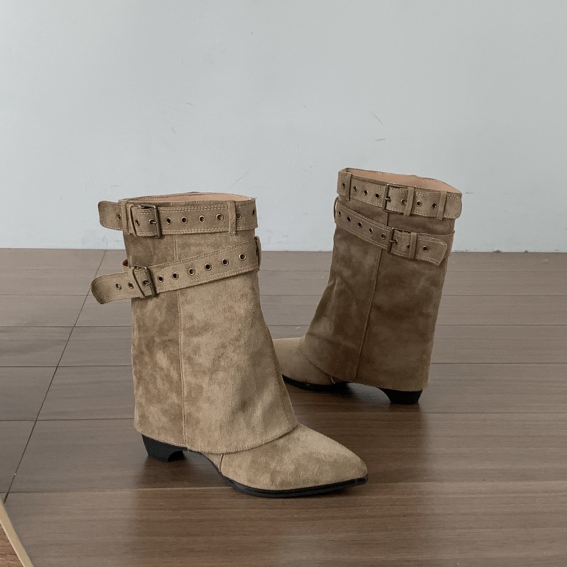Bottes à talon épais pour femm - Vintage Fashion Ladies avis et prix