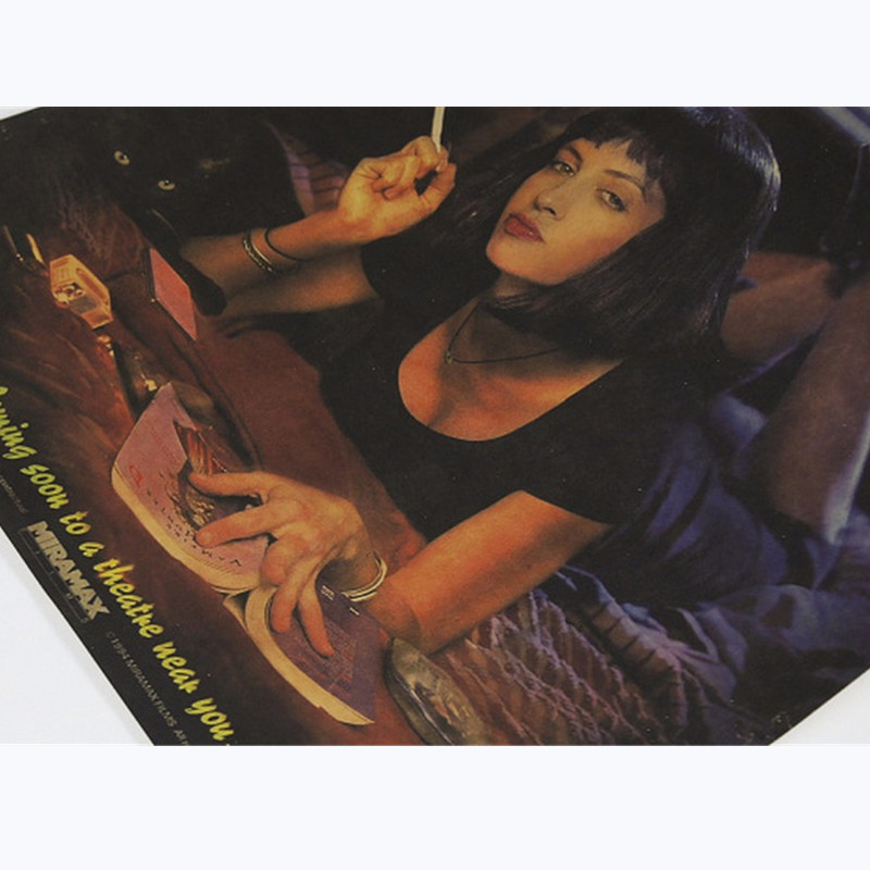 Pulp Fiction – affiche Vintage - Vintage Fashion Wallpaper avis et prix