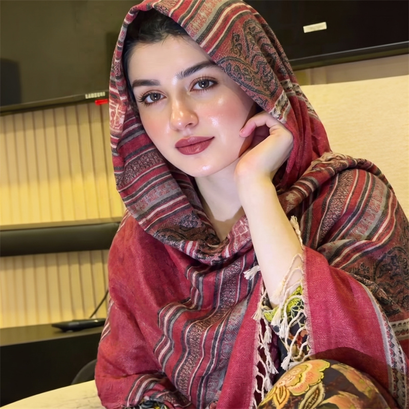 Hijab vintage à imprimé cachem - Vintage Fashion Ladies avis et prix