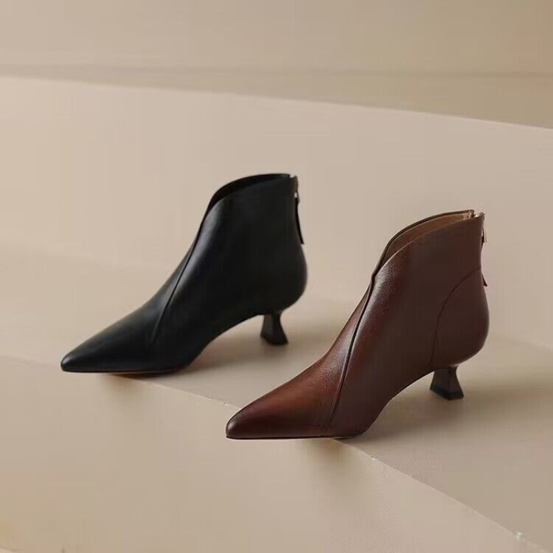 Bottines à bout pointu pour fe - Vintage Fashion Ladies avis et prix