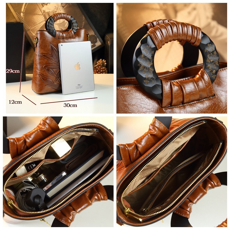 Sac à main en cuir souple pour - Vintage Fashion In Chinese avis et prix