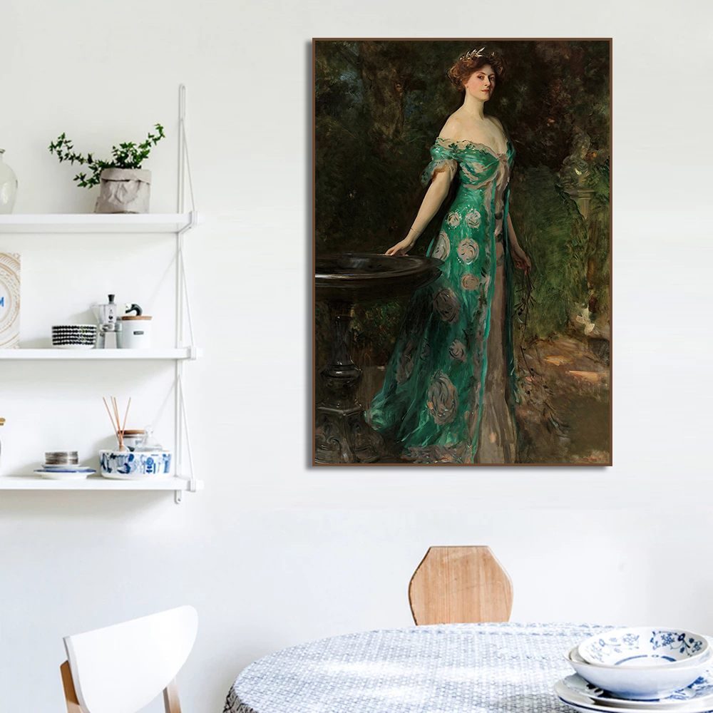 Affiche de portrait de femme d - Vintage Fashion Art avis et prix