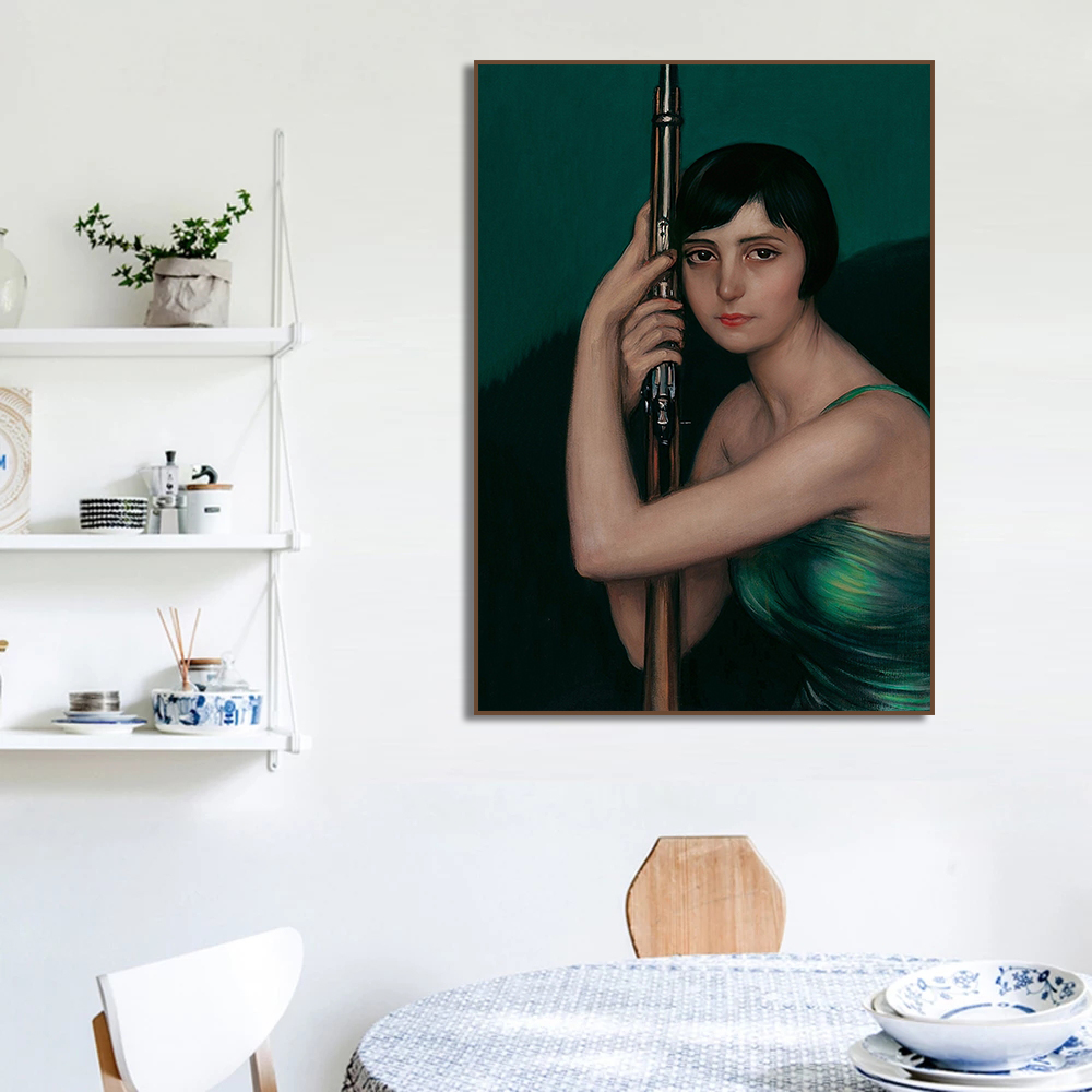 Affiche de portrait de femme d - Vintage Fashion Art avis et prix