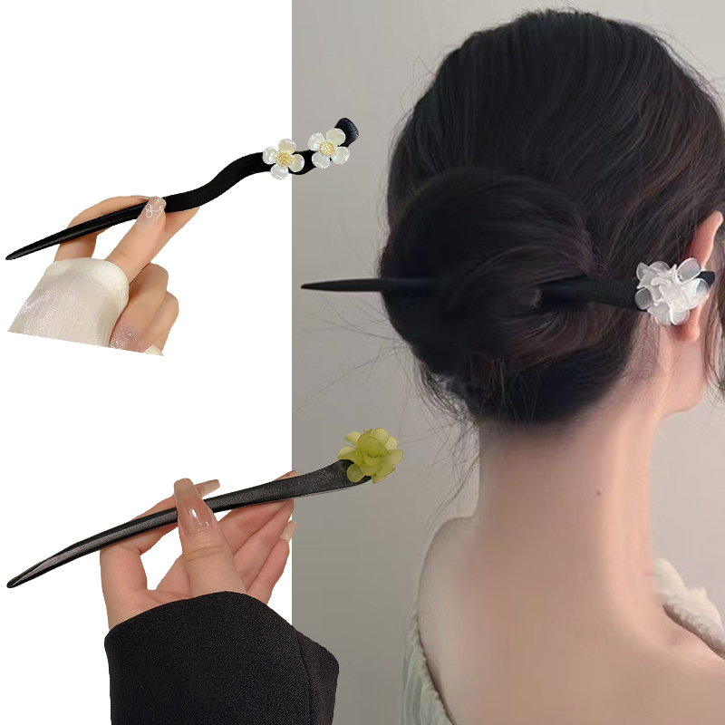 Bâtons de cheveux en bois de S - Vintage Fashion In Chinese avis et prix