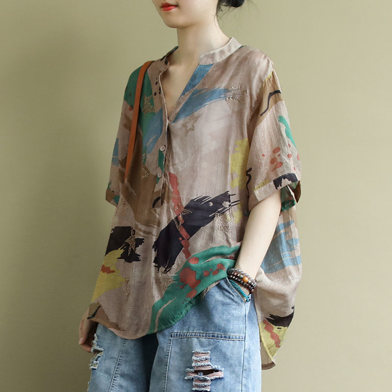 Chemisier en lin de coton fin  - Vintage Fashion In Chinese avis et prix