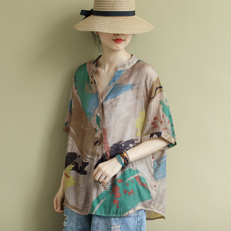 Chemisier en lin de coton fin  - Vintage Fashion In Chinese avis et prix
