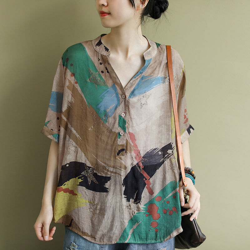 Chemisier en lin de coton fin  - Vintage Fashion In Chinese avis et prix