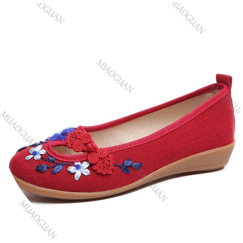 Chaussures compensées brodées  - Vintage Fashion Ladies avis et prix