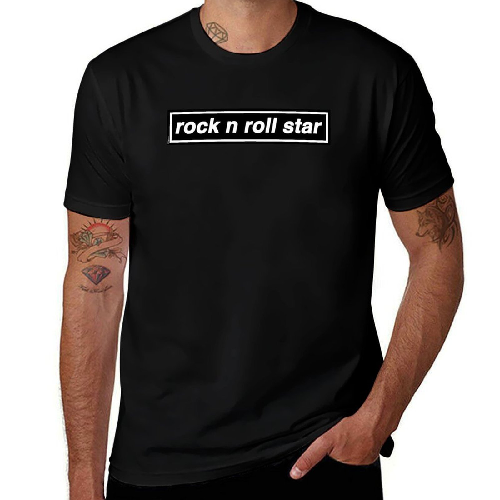 Rock n Roll Star - OASIS Band  - Band Tee Faded 90S avis et prix