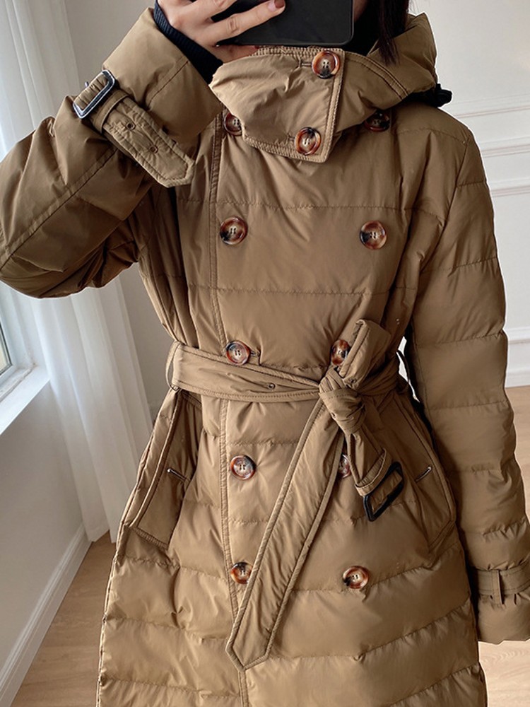 Pardessus à capuche ceinturé à - Vintage Windbreaker Nylon avis et prix