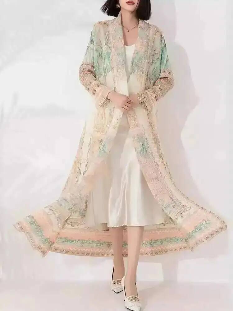 Cardigan imprimé plissé pour f - Vintage Windbreaker Nylon avis et prix