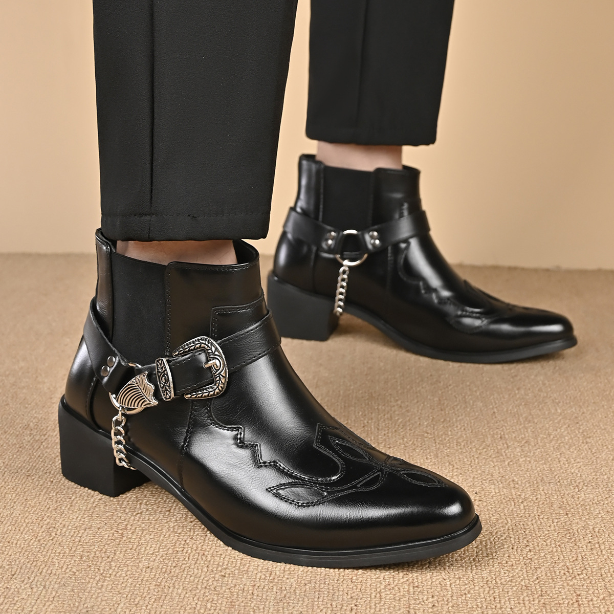 Bottes de cowboy vintage en cu - Vintage Fashion Mens avis et prix